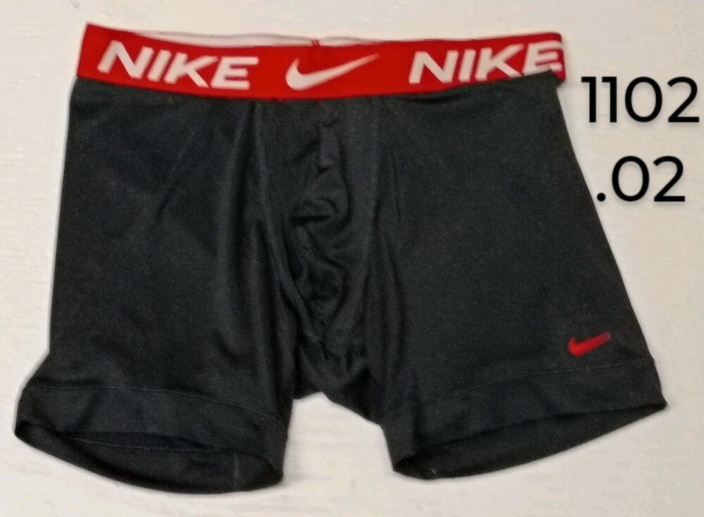 Nike (Medium) Men's Dri-Fit Essential Micro Boxer Briefs Black/Red